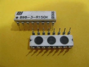 5X 898-3-R150K Resistor Networks & Arrays 150K ohm 2% 16 Pin Isolated - Picture 1 of 5