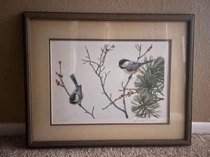 Robert Bateman - Lively Pair Chickadees 121/950 - Picture 1 of 8