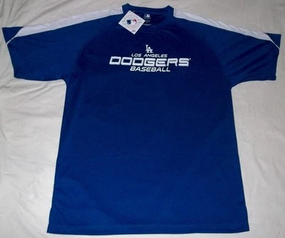 Los Angeles Dodgers Birdseye Jersey Shirt Large Tall Stay Dry VF Imagewear MLB - Image 1 of 3