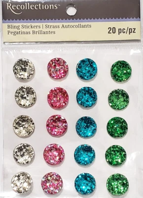 Recollections GLITTER BLING Rhinestone Stickers - 20 pcs - Image 1 of 2