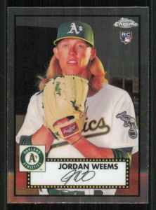 2021 Topps Chrome Platinum Anniversary #139 Jordan Weems RC - Picture 1 of 2