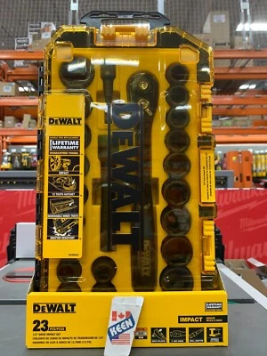 DEWALT CANADA 1/2-inch Drive Combination Impact Socket Set (23 Piece) - Image 1 of 4