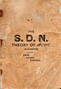 S.D.N. THEORY OF MUSIC Antique 1906 Southern GOSPEL School Dean Acuff Evridge - Bild 1 von 6