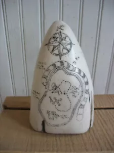 Reproduction Scrimshaw whale tooth Kelsey Marine Salvage mystery adventure game - Picture 1 of 10