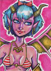 Succubus Sweethearts 5finity 2023 Sketch Card Michael Mastermaker