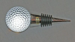 Glass Golf Ball Wine Bottle Stopper - Picture 1 of 1