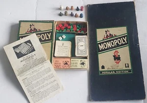 VINTAGE PARKER BROTHERS INC. MONOPOLY BRETTSPIEL KANADA EDITION SELTEN KOMPLETT - Bild 1 von 11