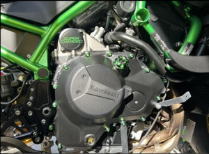 Kawasaki 1000 Ninja H2-H2R-H2SX-ZH2-SE Titanium clutch cover bolts kit - Photo 1/10
