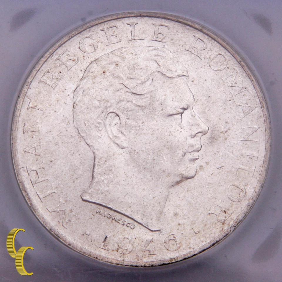 1946 Romania 100k Lei Graded by ICG MS63 - Image 1 of 4