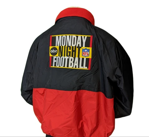 RARE Superbowl XXIX MONDAY NIGHT FOOTBALL Production Crew Nylon Jacket 2XL Cover