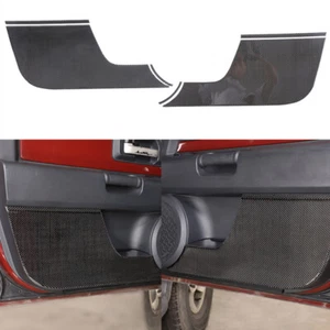 Carbon Fiber Door Anti-Kick Anti-Dirty Guard Sticker For Toyota FJ Cruiser 07-21 - Picture 1 of 16