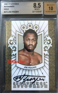 2008 SPORT KINGS AUTO GOLD: JOE FRAZIER #JF3 AUTOGRAPH/10 HEAVYWEIGHT CHAMP BGS - Bild 1 von 4