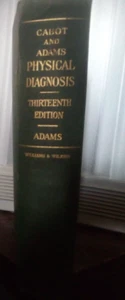 Cabot and Adams Physical Diagnosis F. Dennette Adams M.D. 13th Ed 1942 Hardcover - Imagen 1 de 5