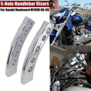 For Suzuki Boulevard M109R Chrome Motorcycle Adjustable Handlebar Risers 2006-09 - Bild 1 von 9