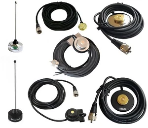 Antenna UHF 450-470 MHz Unity Gain With Mount PL259 Connector Hole Trunk Magnet - Picture 1 of 8