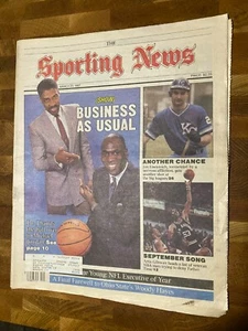 The Sporting News - MICHAEL JORDAN and DR. J - March 23, 1987 - Picture 1 of 7