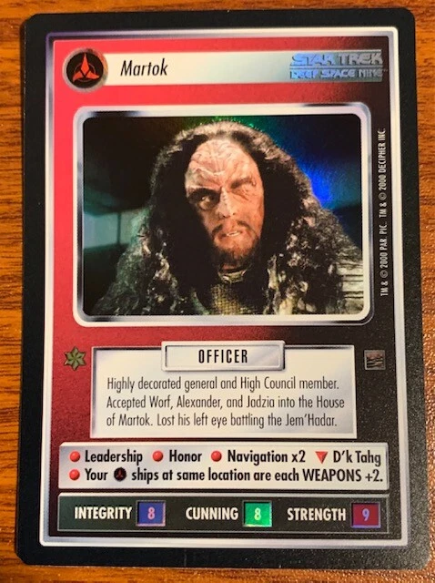 2000 Decipher Star Trek Reflections Martok Used Free Shipping - Image 1 of 2