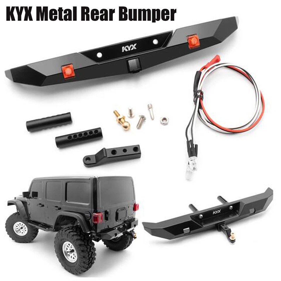 KYX Metal Rear Bumper for Axial SCX10 III AX103007 1/10 RC Crawler Car Upgrade - Image 1 of 4