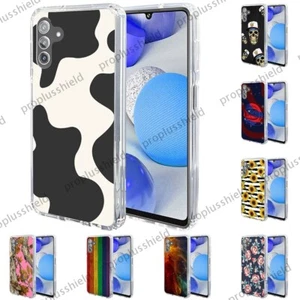 For Samsung Galaxy A13 5G Slim Shockproof Hybrid Printed Case+Tempered Glass x3 - Picture 1 of 21