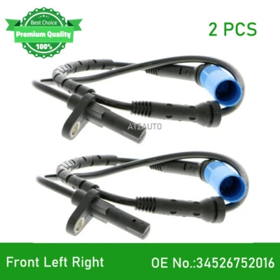 2X Sensor de velocidad de rueda ABS delantero izquierdo derecho para BMW X5 2000-2003 34526756379 Foto 1 de 4
