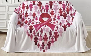 Heart Throw Blanket Soft Plush 50x70 Oversized Sofa Decor - Picture 1 of 12