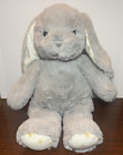 Cloud-B Dreamy Hugginz Gray Bunny Rabbit Plush Soft Toy White Ears Gold Star 14"