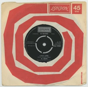 Al Green. L-O-V-E.  (Love).  .   7” single.    1975. LONDON HLU10482 - Picture 1 of 2