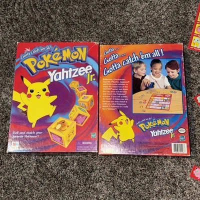 Pokemon Vintage Yahtzee Jr. 1999 Board Game Milton Bradley missing piece - Image 1 of 4