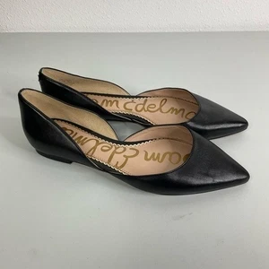 Puntera plana Sam Edelman negra D’Orsay puntiaguda talla 6,5 - Imagen 1 de 7