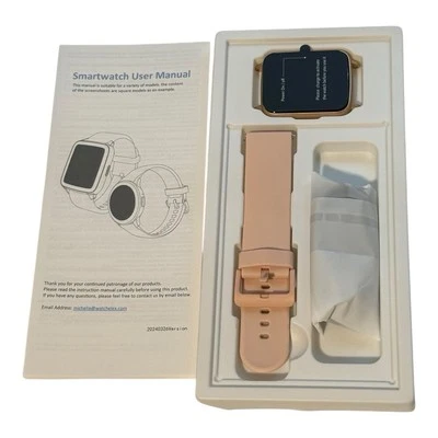 HaloFit Smart Watch Rose Gold Compatible with IOS Android Waterproof NIB - Image 1 of 4
