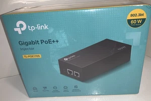 NEU TP Link Gigabit PoE++ Injektor TL-POE170S 60W 802.3bt VERSIEGELT VERSAND 2 TAGE - Bild 1 von 11