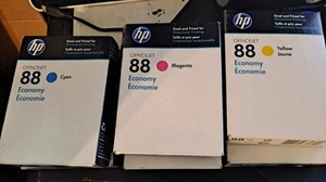 New Genuine HP 88 2 Cyan, 2 Yellow and 2 Magenta cyan Ink Cartridges Officejet - Picture 1 of 2
