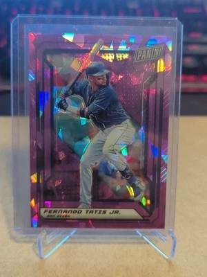 2019 Fernando Tatis Jr. ROOKIE "The National VIP Prism 47/99 Purple Cracked Ice - Image 1 of 4
