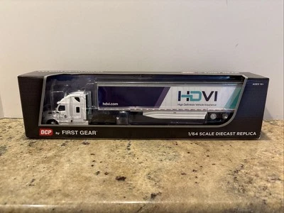 NEW 1:64 DCP 2018 First Gear Freightliner  W/ Utility Trailer HDVI 60-0744 - Image 1 of 2