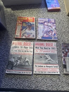 Baseball Digest Lot (5) 1965, 87,88&1989 - Picture 1 of 8