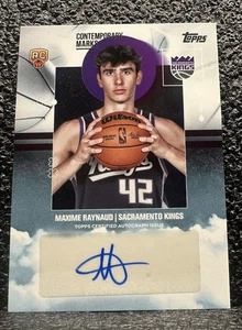 2025-26 Topps Basketball Contemporary Marks Auto - CM-MR Maxime Raynaud - Picture 1 of 2