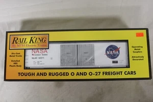 MTH Rail King 30-74626 NASA 50' Double Door Plugged Box Car NLAX 82011 - Picture 1 of 8