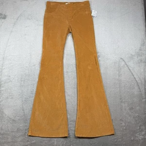 We The Free Corduroy Flare Pants Pull On Stretch High Rise Women’s 27 Mustard - Picture 1 of 12