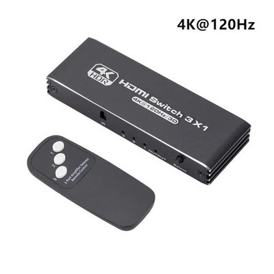 4K120Hz/60Hz HDMI-kompatibel 2.0 3-IN-1 Out Umschalter Splitter robuster Umschalter - Bild 1 von 4