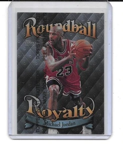 1998-99 FINEST MICHAEL JORDAN ROUNDBALL ROYALTY INSERT WITH COATING BULLS - Bild 1 von 2