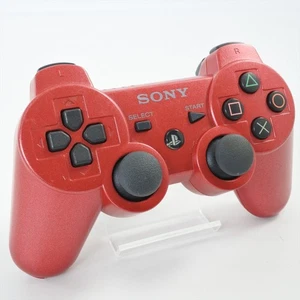 PS3 Controller SCARLET RED -NEW BATTERY- CECHZC2JA1 DUAL SHOCK3 SIXAXIS SONY 843 - Picture 1 of 8