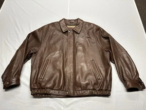 Couture Herren Bomberjacke braun Lammleder mit herausnehmbarem Westenfutter Gr. XL - Bild 1 von 9