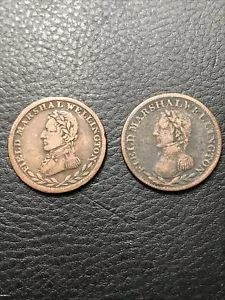 Field Marshal Wellington Half Penny 2 Tokens - #Marshal-2T - Picture 1 of 6