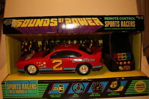 1991 Road Champs Remote Control Sports Racers, Dodge Daytona Red Boxed - Picture 1 of 10