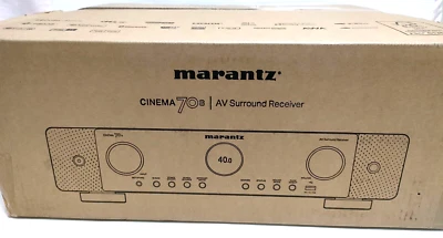 Marantz Cinema 70s Black Slimline AV Surround Receiver 7.2 Channel 8K AC100V - Image 1 of 4