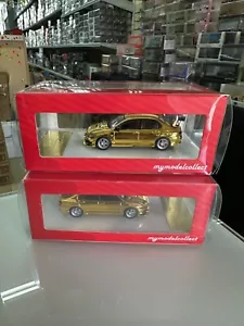 MITSUBISHI LANCER EVO VII GOLD CHROME 1/64 DIECAST CAR BY MY MODEL COLLECT MC - Bild 1 von 3