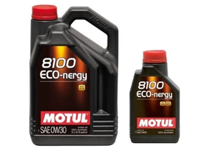 MOTUL ÖL 8100 ECO NERGY 0W30 100% SYNTHETISCH A5 B5 VOLVO 6 LITER VCC 95200377 - Bild 1 von 1
