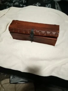 Handmade Wine Wood Box - Picture 1 of 9