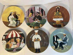 Guy Buffet Collection Marche Aux Fleurs Salad Plates (Set of 6) 7 3/4" B3 - Picture 1 of 13