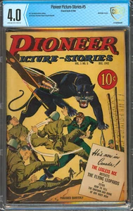 Pioneer Picture-Stories #5 CBCS 4.0 | Street & Smith 1942 | Cubierta Panther Segunda Guerra Mundial | - Imagen 1 de 2